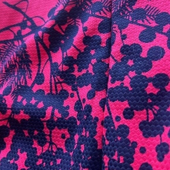 Boden Dress Womens 14R Pink Navy Floral Print Sleeveless Sheath Knee Length - Picture 4 of 12